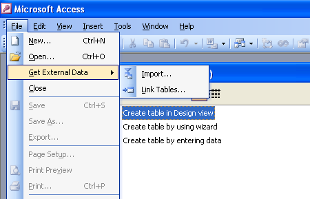 Linking Microsoft Access tables to
MySQL tables