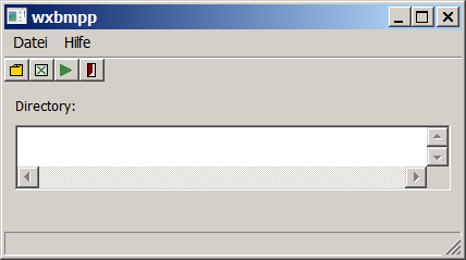 wxbmpp-Hauptfenster wxbmpp-Hauptfenster