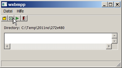 Toolbar-Button f&uuml;r Konvertierungs-Optionen